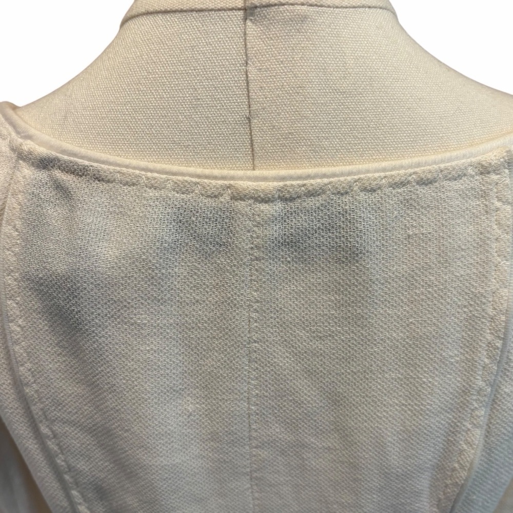 🤍 Donna Karan Collection Linen Blend Button Jacket | Made in Italy | Size US 8 - Picture 9 of 15